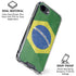 Brazil Flag Distressed iPhone 16e Clear Case